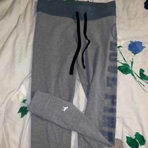 Victoria’s Secret Grey & Blue Varsity Leggings